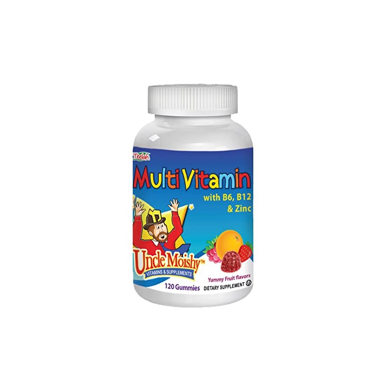Uncle Moishy Childrens Multi-Vitamin Mineral Jellies with Choline - 120