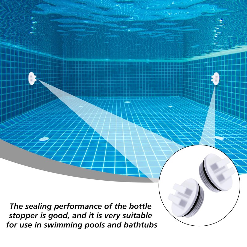 Pool Winter Plug Cap Set, Universal Fit for Skimmers and