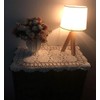 Damanni 2PC Rectangular Cotton Handmade Crochet Lace Table Runner Doilies