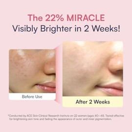 Abso. NTA 22+ Ampolla tonificante, suero facial de niacinamida para iluminar el brillo, cuidado de la piel de vidrio para tono de piel desigual, cuida