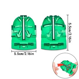 Golf Ball Line Marker, 2 Pcs Golf Ball Liner Drawing Tool Golf Ball Marking Clip for Marking Golf Balls, Golf Accessories (Blue and Green)