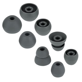 Replacement Eartips Earbuds Eargels Compatible with Powerbeats Pro Beats Wireless Earphone Headphones,4 Pairs (Dark Grey)