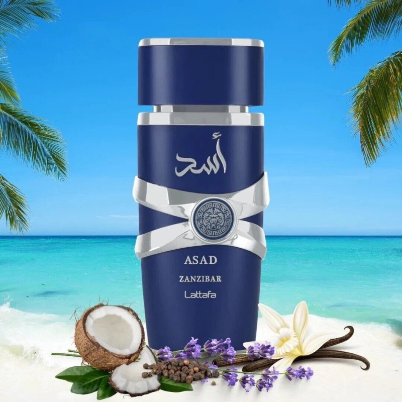 Lattafa Asad Zanzibar Perfume By Lattafa Eau De Parfum 3.4