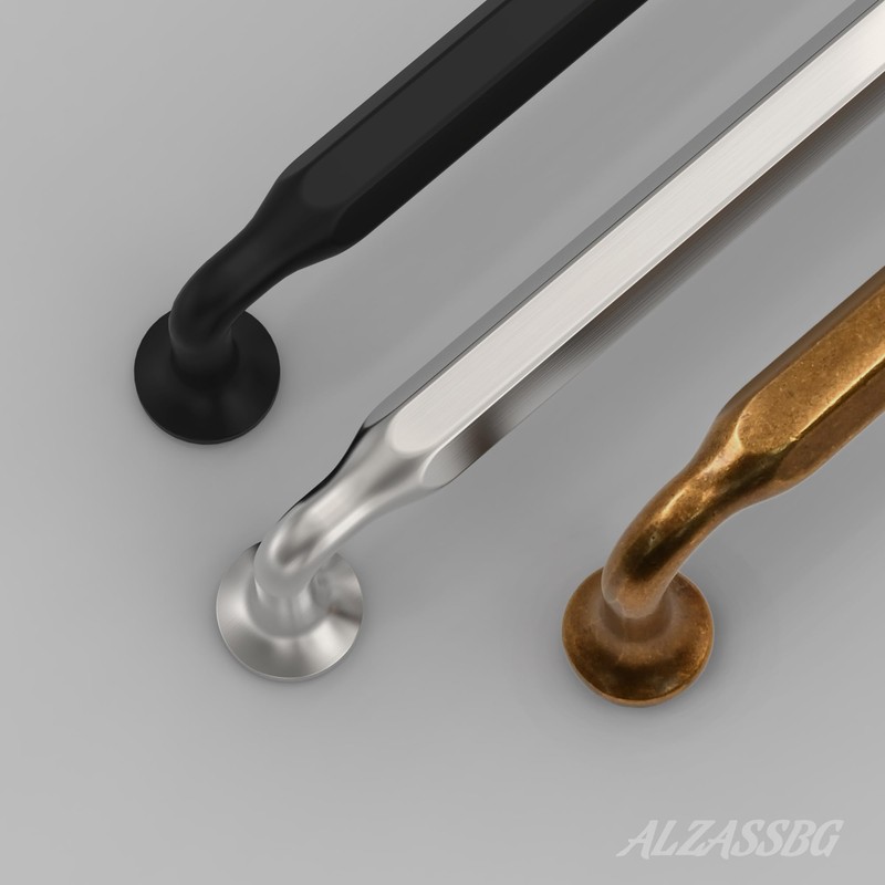 Alzassbg 10 Pack Brushed Satin Nickel Cabinet Handles, 3 Inch(76mm)
