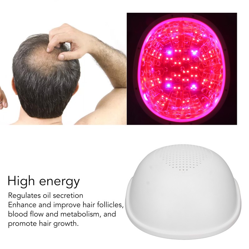 Laser Hair Growth System Cap 62 Lamp Chips Red Blue