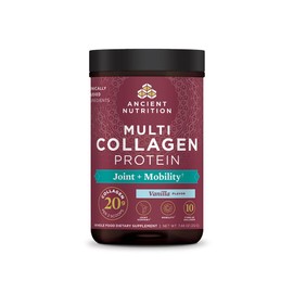 Ancient Nutrition Ancient Nutrition Collagen Powder Protein, Multi Collagen Protein Powder Joint + Mobility, 20 Serving, Joint Supplement with Hydrolyzed Collagen Peptides for Post Workout, 7.48oz