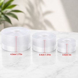 Transparent Door Weather Stripping Seal for Gaps – Flexible Self-Adhesive PVC Tape for Doors, Windows & Shower Glass