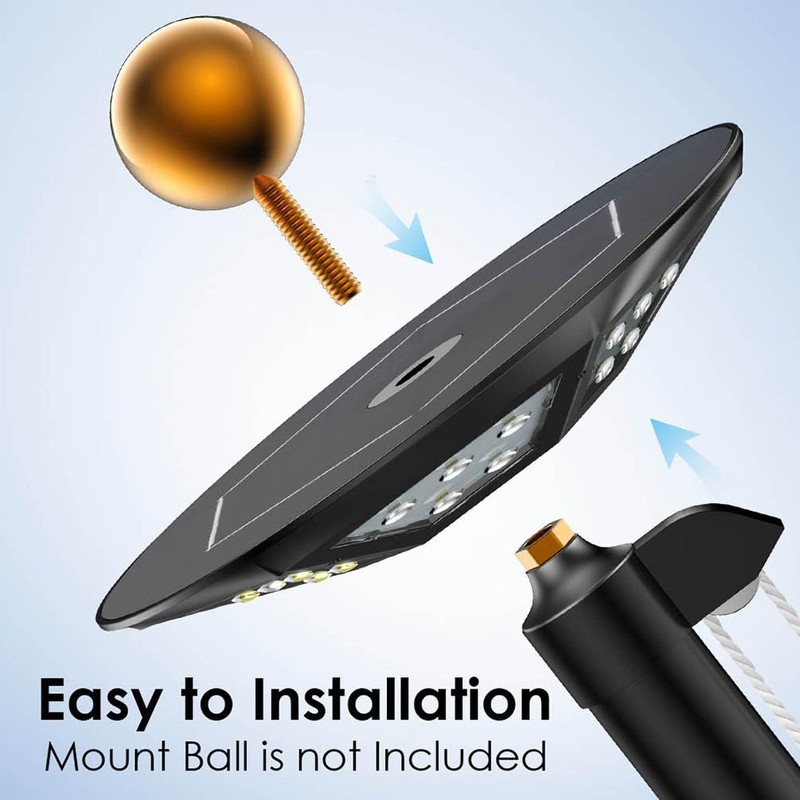 Flag Pole Light Solar Powered, 3000lm Flagpole Light Outdoor IP67