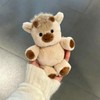 Running Highland Cow Plush Keychain, 5.9 Inch Mini Bag Charm,