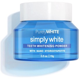 PurelyWHITE DELUXE Polvo Ning - Elimina Manchas Sin Sensibilidad - Pasta De Dientes Segura Para El Esmalte Polvo Ning Para Manchas De Café Té Comida Vino Y Tabaco