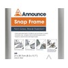Announce A4 Snap Frame (25mm anodised Aluminium Frame, Wall fixings