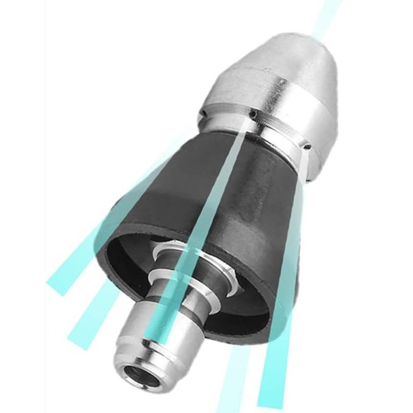 MIZORLIE Pressure Washer Sewer Jetter Nozzle with Stainless Steel,3/8'' Quickly