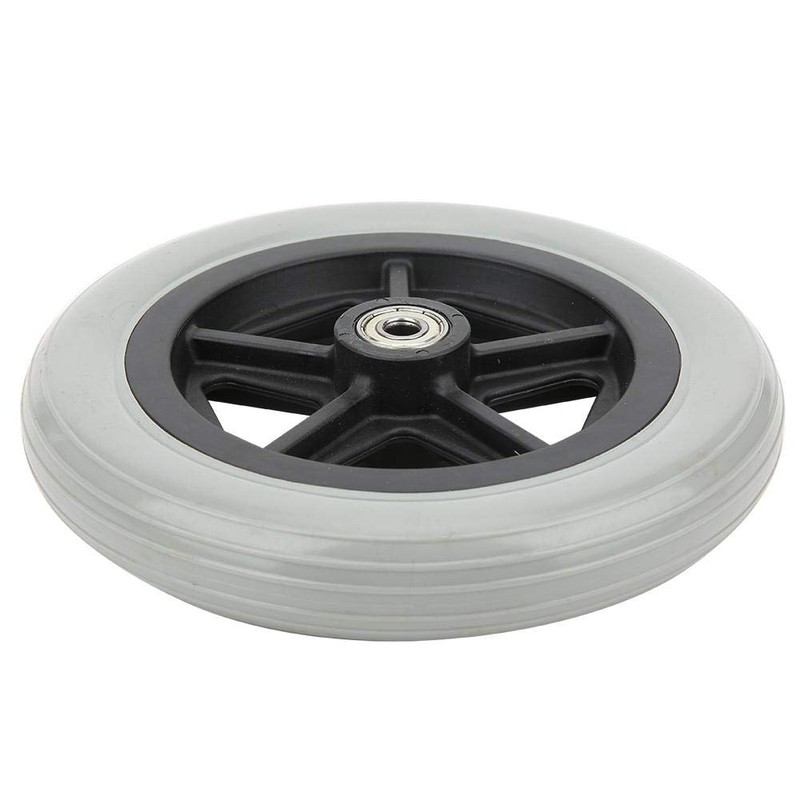 Wheelchair Casters 7" (176mm) 608ZZ Bearings Rubber