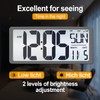 GEELION 18.5" Extra Large Atomic Clock with Backlight Digital Wall