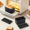 2 Pack Pullman Bread Loaf Pan with Lid, 1 Pound