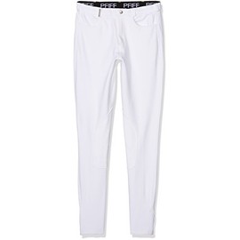 Pfiff 101906 - Pantaloni da Equitazione da Uomo, per Carnevale, Colore: Bianco, Taglia 48