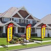 LookOurWay Real Estate Themed Feather Flag Pole Kit 3 Pack