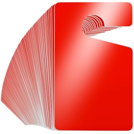 Vicenpal 100 Pack Blank Parking Permit Hang Tag Parking Placards Hang Tag 3 x 5 Inch for Car Rear View Mirror(Red)
