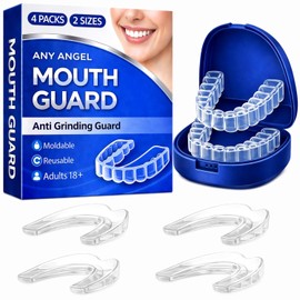 Anti Grinding Mouth Guard, Mouth Guard for Grinding Teeth at Night, Night Guard for Sleep for Adults, Reusable EVA Material with Case
