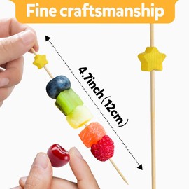 100Pcs Colorful Pentagrams Cocktail Picks,Star Toothpicks For Appetizers,Appetizer Skewers For Appetizers,Cocktail Picks For Drinks,Fancy Toothpicks For Appetizers,Cocktail Toothpicks,Appetizer Picks