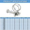 PATIKIL 16-19mm Adjustable Double Wire Hose Clamp 10pcs 304 Stainless