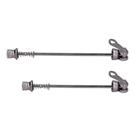 Bicycle Quick Release Skewer Hub Skewer Front & Rear Aluminum Alloy MTB Road Cross Bike Universal High Strength High Toughness (Silver)
