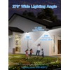 LANSOW Solar Motion Lights Outdoor 6 Pack, 188 LED/3 Modes,