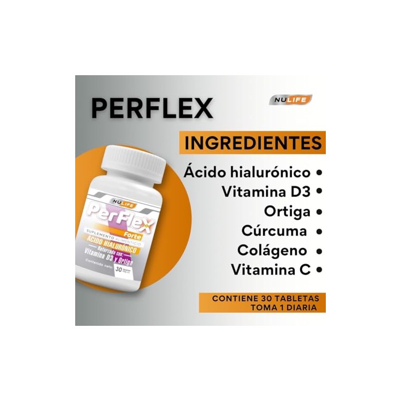 Nulife- Perflex Forte- 30 tabletas 750 mg cu (4)