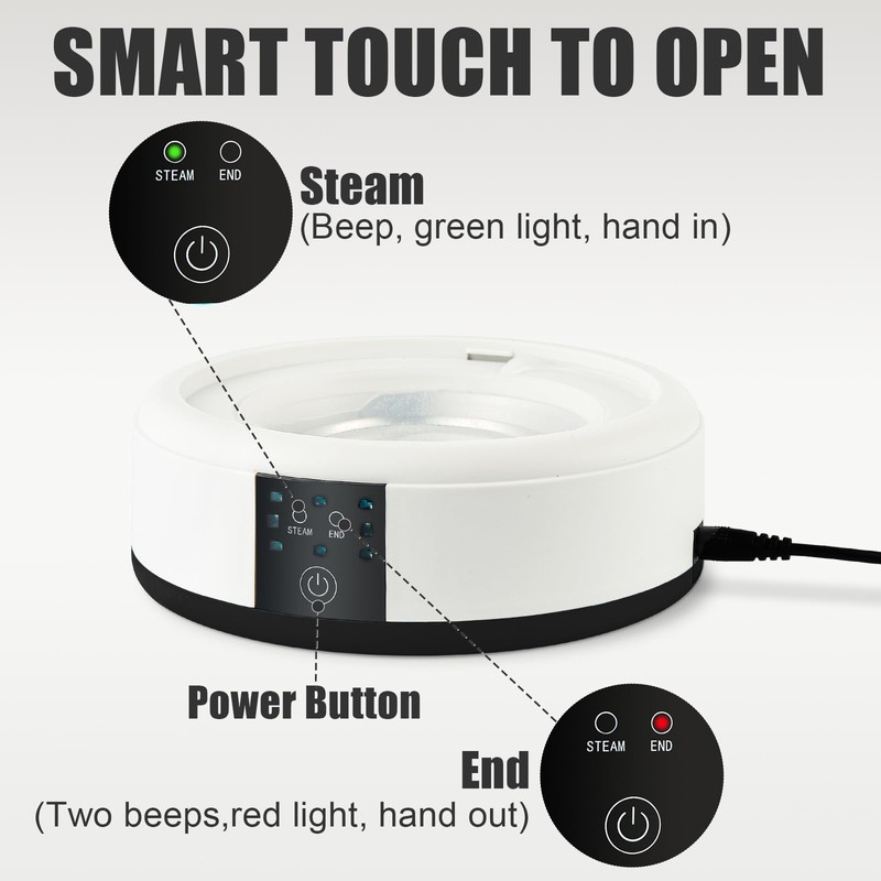 Electric Nail Polish Remover Machine, Soaking Bowl acetone proof, Acrylic