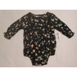 Old Navy NWT Old Navy Green Floral Bubble Romper One Piece 12-18 Months Baby Girl