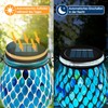 TOTHDATE TOTHDATE 2PCS Solar Mosaik Leuchte Oval fr Au?en, On/Off
