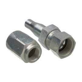 Gates 8C5E-8RFJSX Field Attachable for C5E Hose, Dual Seat Female JIC 37/SAE 45 Flare Swivel, Steel, 13/32" ID (Pack of 5)