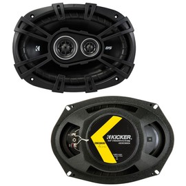 Harmony Audio Kicker 43DSC69304 6"x9" DS Series 70W RMS 3 Way 4-Ohm Coaxial Car Audio Speakers DSC693 Bundle Sound Dampening Speaker Kit