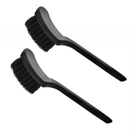 Wheel Brush,Wheel Brushes for Cleaning Wheels, Carpet Brush Scrub Brush for Floor Mats Cleaning Brush for Car Interior and tire (2Pcs Black)