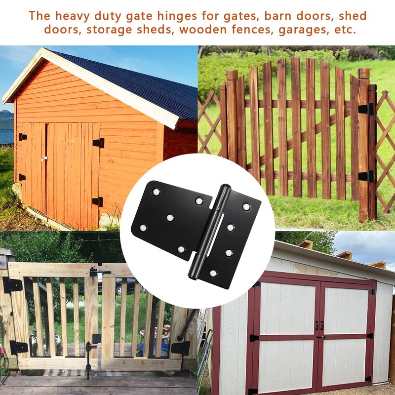 REDYA Heavy Duty Gate Hinges Fence Door Hinges 3.5 Inch