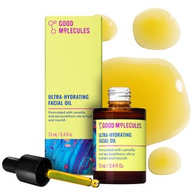 Good Molecules Ultra-Hydrating Facial Oil 13ml  0.44 Oz - Moisturizing, Antioxidant, Fatty-Acids, For Dry Skin, Dehydration, Acne - Natural Skin Care 