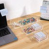 WORHE Sticky Note Holder 3in1 Clear Acrylic Memo Holder Desk