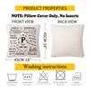 HKTNGEX Inspirational Throw Pillow Cover Gift,26 Letter Initial Alphabet A-Z