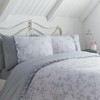 Dreams & Drapes - Grey Polka Dot Double Fitted Sheet