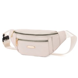 Estwell Bum Bag Fanny Pack Men Women Fashion Festival Fanny Pack Travel Waist Pack Lightweight Adjustable Waist Bag for Running Walking Hiking Jogging, Beige