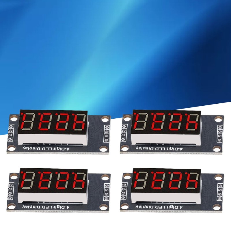 4 Sets Digital Tube Display Module LED 4 Digit 7