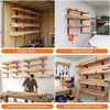 Housolution 4-Level Lumber Storage Rack - 4 Pack Holds Up
