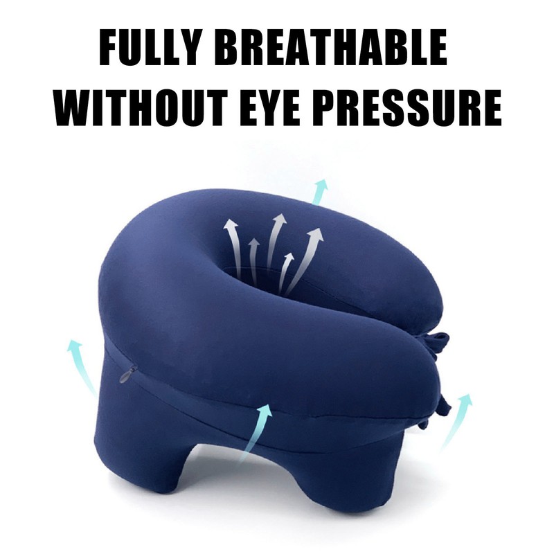 Press Type Inflatable U Shaped Pillow Portable Inflatable U Shaped