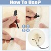 4 Pcs Adjustable Hat Strap Clips, Removable Hat Chin Cord