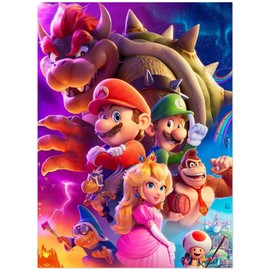 5D Diamond Painting Gaming for Adults Children, XXL Diamond Painting Pictures with Stones Gluing, Diamond Art Set Full, Cartoon Rhinestone Painting Canvas for Home Wall Decoration (30 x 40 cm)