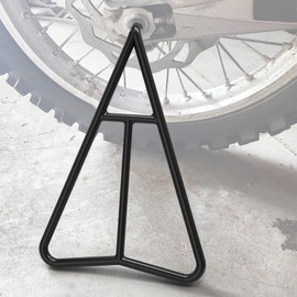 Dirt Bike Triangle Stand, Motorcycle Rear Wheel Paddock Stand, T-shaped Central Support, Solid Steel Structure for 80-500cc Supermoto Motocross Enduro Pit Bike