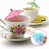 Pack of 100 Cocktail Decoration, AMONENZ Paper Umbrellas, 10 cm