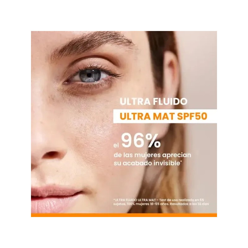 Protector Solar Facial Avne Ultra Fluid FPS 50 Oil Control