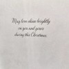 Lang One LANG Linen Gold Foil Christmas Card ANGEL OF