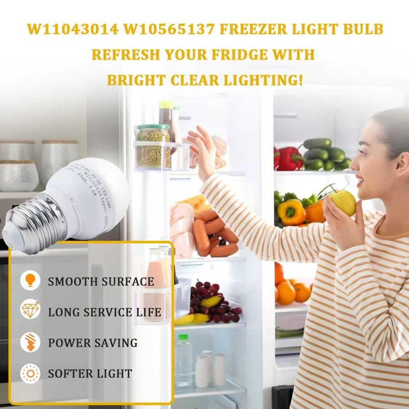 Refrigerator light bulb replacement W11043014 W10805744 Refrigerator LED Light Bulb
